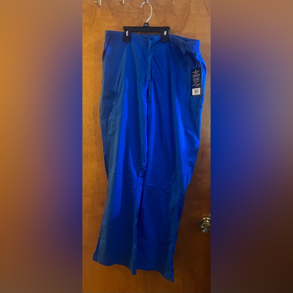 Wonder FLEX, Women’s XL tall, medical scrubs pants, royal blue, brand new +tag